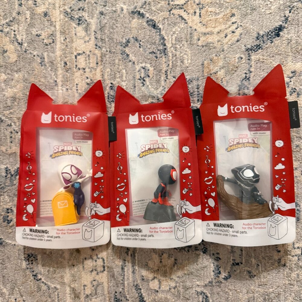 Spidey and Friends Tonies Set - Spin, Black Panther & Ghost